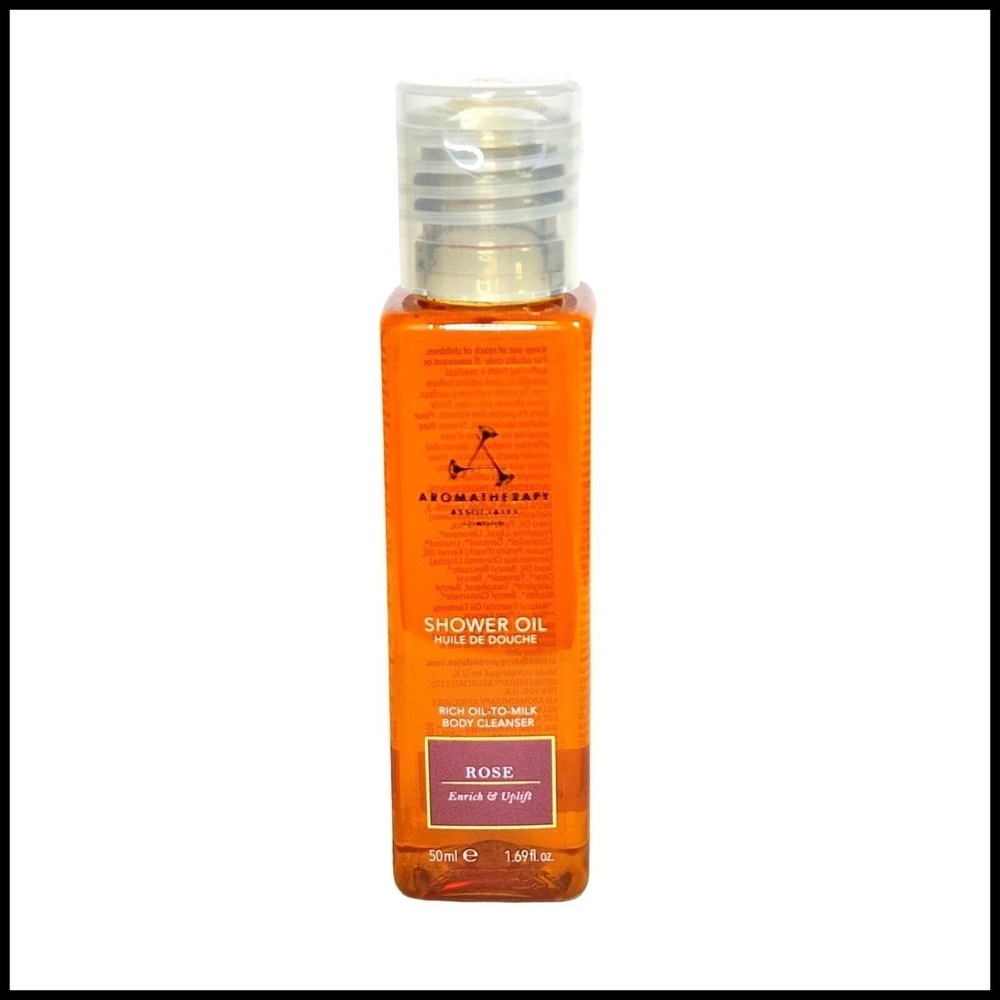 Aromatherapy Associates Shower Oil Body Cleanser Rose 50 ml 1.69 fl oz Travel